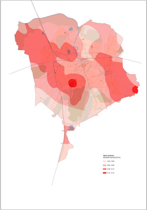 Voor geothermie is het eerste beeld dat in het trias-pakket geothermie alleen interessant is in de noordelijke zone van de gemeente.