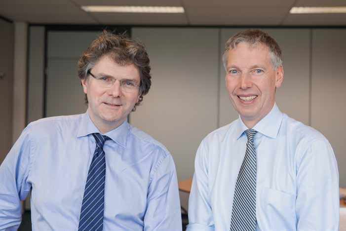 Raad van bestuur Eric Driebeek, CFO (links) en Ralph van den