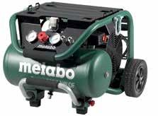 VOOR DE ZWARE INZET IN DE BOUW: DE OLIEVRIJE COMPRESSOREN VAN METABO. Volhouders voor zeer zwaar gebruik: Metabo Power 400-20 W OF.