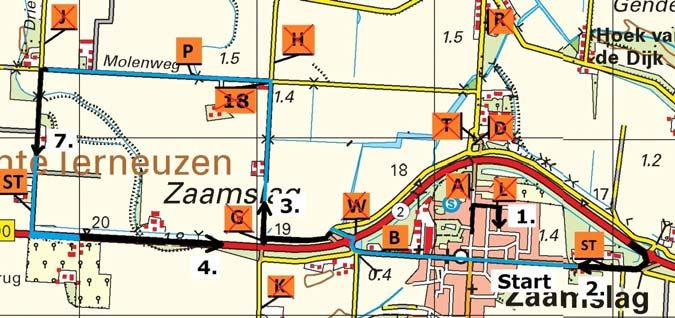 2. Hierop staat controle B. Op pijl 2 staat de ST.