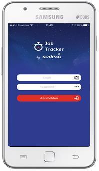 Mobiele applicatie «Job Tracker» Beschikbaar in Apple Store (ios) / Google Play (Android) Eenvoudig en intuïtief Gebaseerd op de behoeften van de werknemers