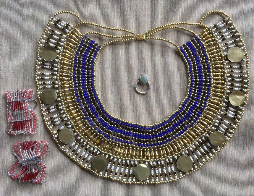 Kavel 2 Replica-sieraden van Nefertari In de RMO-tentoonstelling Koninginnen van de Nijl stond