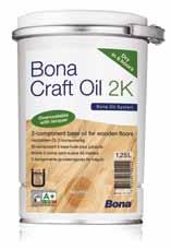 Bona Craft Oil 2K Neutral Creëer uw effect Hoe een echte, natuurlijke uitstraling te verkrijgen Wat heeft u nodig: Bona Craft Oil 2K (Neutral als voorbeeld, voor overige kleuren, zie pagina 3) Bona