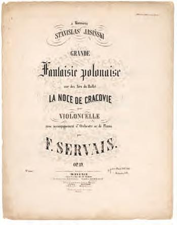 nu de Grande Fantaisie polonaise sur des Airs du ballet La Noce de Cracovie, die ik later heb leren kennen: Servais zal in Polen een huwelijksfeest hebben meegemaakt, daar een paar deuntjes hebben