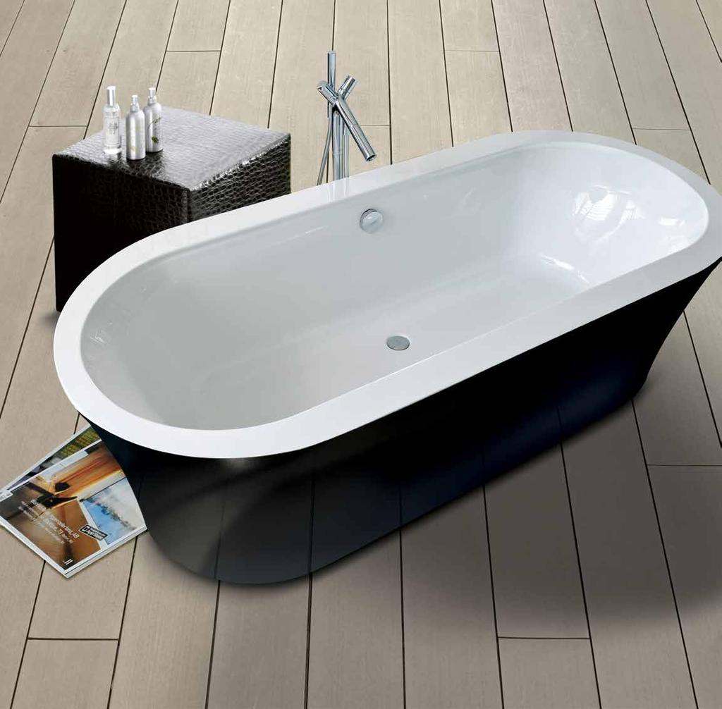BLIKVANGER VAN ELKE BADKAMER Het vrijstaand ovaal bad van Prime-line Free is een ideale aanvulling op de gevarieerde badenreeks van Prime-line.