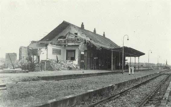 NS-Station Raalte na bombardement 23 maart 1945 Hoe is de omgeving