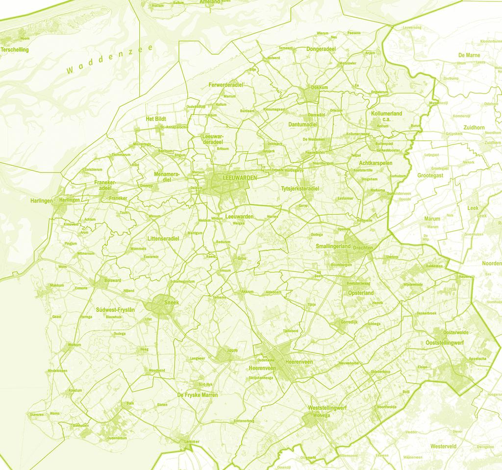 In Figuur 2 zijn de geselecteerde lijnen aangegeven. Hier is te zien dat de lijnen grotendeels de perifere en dunbevolkte gebieden van de provincie doorsnijden.