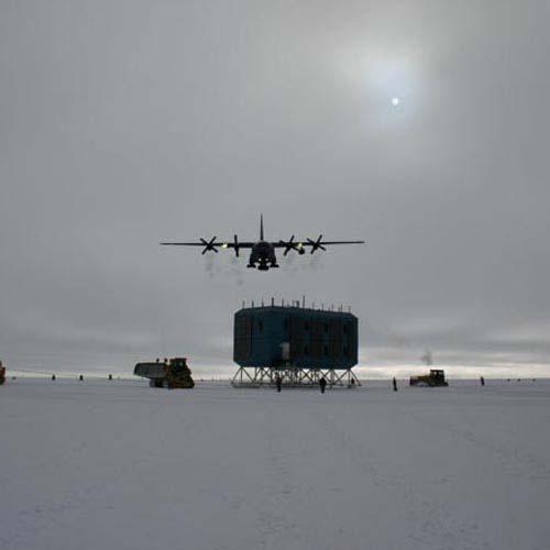 Na de laatste 1000km : landing op de Zuidpool 3000m hoogte!