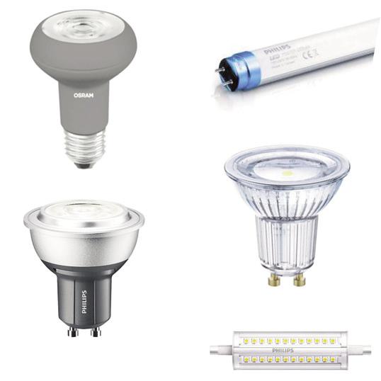 Wij streven er naar om de beste kwaliteit lichtbronnen te leveren die er op de verlichtingsmarkt zijn. Daarom bieden wij u bijna uitsluitend A-merk lampen van o.a. Philips en Osram.