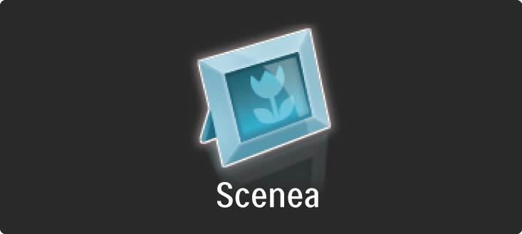 3.7 Scenea Met Scenea kunt u een achtergrondfoto op uw scherm instellen. U kunt iedere gewenste foto uit uw collectie kiezen.