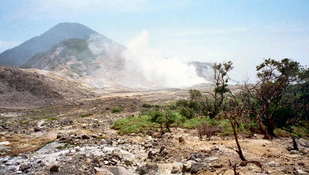 Seismisch risico in kaart gebracht (SHARE) De seismische bewaking van de vulkanen Papandayan en Kawah Ijen op Java (Indonesië) werd verbeterd door betere interpretatie van het seismisch ruis en een