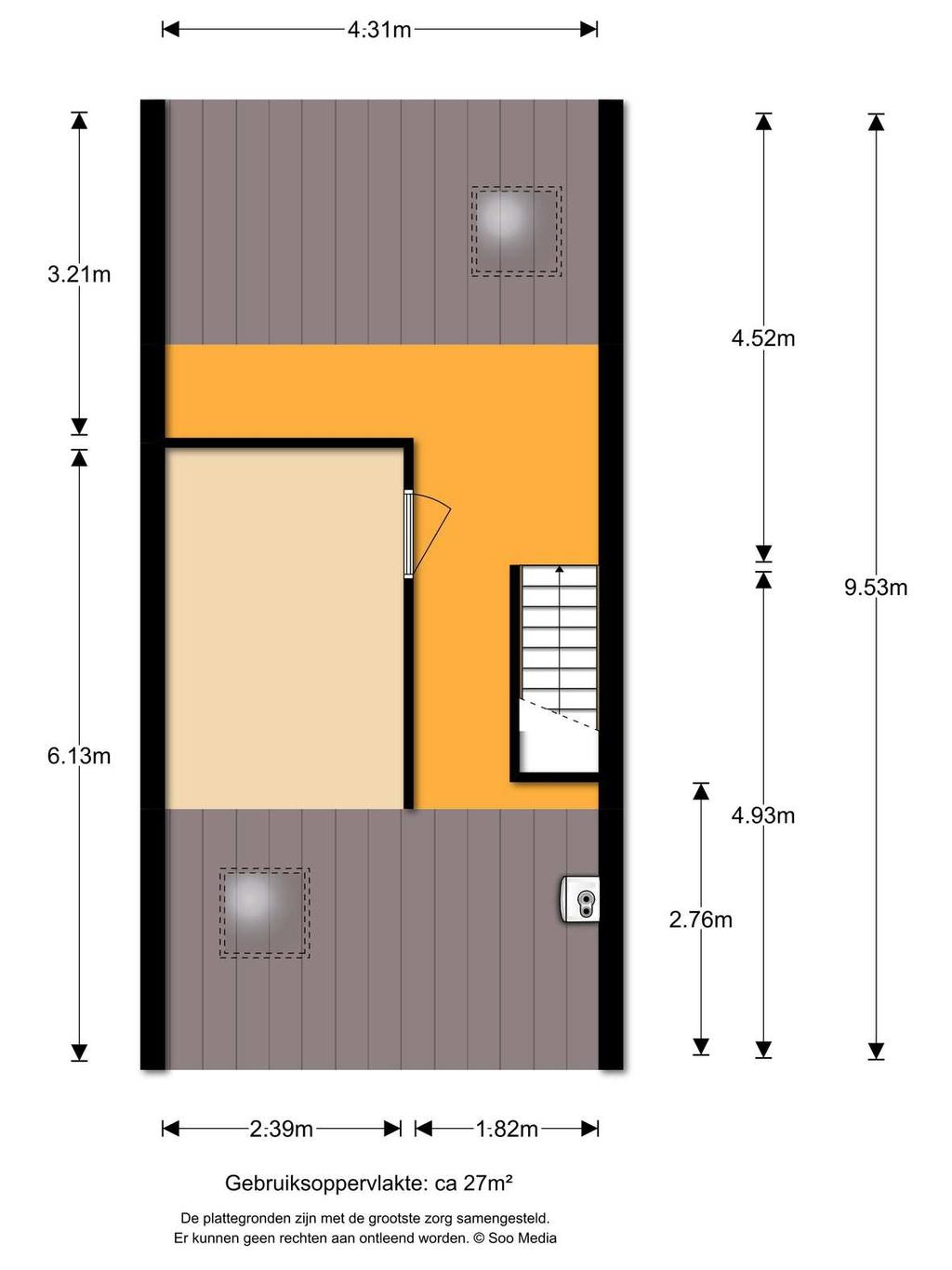 2e verdieping Aan deze plattegronden kunnen geen