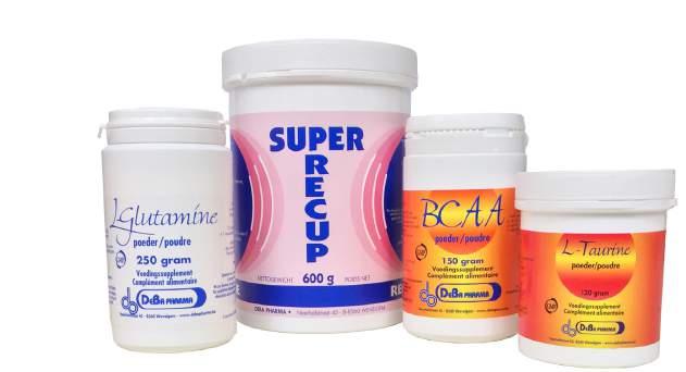 Na een intensieve wedstrijd of training kunt u aan onze Super Recup extra aminozuren toevoegen voor een optimaal
