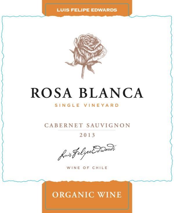 ***+ Rosa Blanca Single Vineyard Organic Cabernet Sauvignon 2013 100% cabernet sauvignon van oude stokken uit de 8 ha grote, biologisch gecertificeerde Rosa Blanca wijngaard, in de vrij warme vlakte