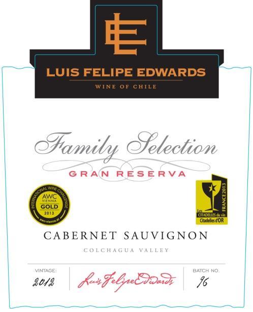 ***(*) Gran Reserva Cabernet Sauvignon 2012 100% cabernet sauvignon uit Colchagua. Minimaal 12 maanden hout. Alc. 14%. 5,50 (2013).