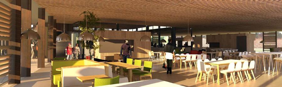 Renovatie en uitbreiding restaurant via een Meer beleving en contact met buiten Interieurimpressie Opdrachtgever Vanderlande, Veghel Architect Molenaar&Bol&VanDillenarchitecten, Vught Bouwmanagement