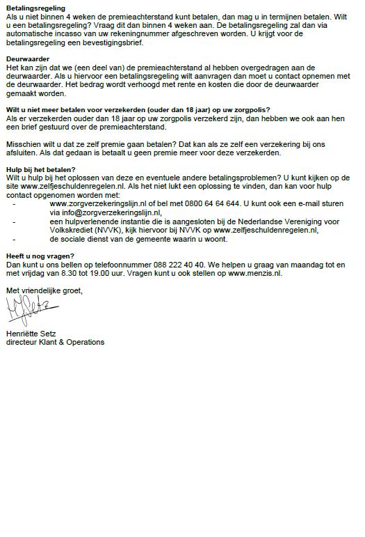 2 e Maandsbrief