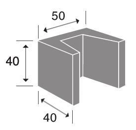 50 x 50 x 2 220,0 - overige hoogtes op aanvraag