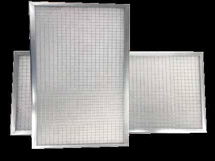L-2 Vlakfilters Filter met metalen frame voorzien van vlakfilterdoek, klasse G1-M5 L-2 VLKFILTERS L-2 vlakfilters zijn vierkante of rechthoekige filters, bestaande uit een