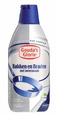 Door een zorgvuldige selectie van grondstoffen is Gouda s Glorie Bakken en Braden lactose- en glutenvrij. Met een lekker boteraroma voor een heerlijke smaak.