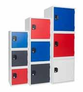 Mini lockers ML Standaard geleverd met plint Deze kast is standaard uitgevoerd met een cilinderslot.