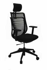 Zitten Bureaustoelen De AJ stoel heeft een achterover leunend in 3D-mesh structuur, die is