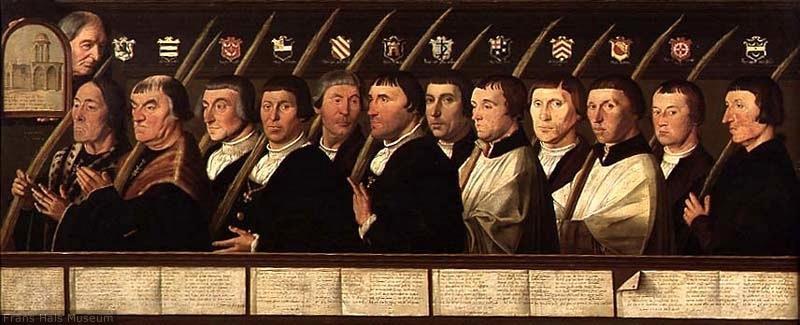 Jan van Scorel Portretten van twaalf leden van de Utrechtse Jeruzalembroederschap 1525 - Voorbeeld