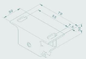 (m) 1,43 x 0,50 (elektrisch) 0,77 x 0,50 (stangbediening) -