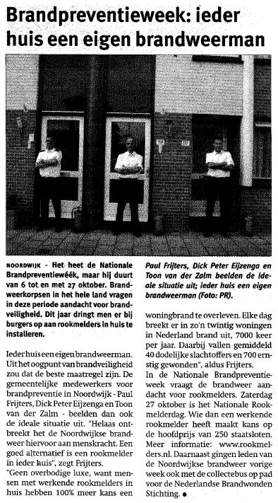 Bijlage 15: Enkele voorbeelden van acties van brandweerkorpsen Noordwijk: Originele advertenties in