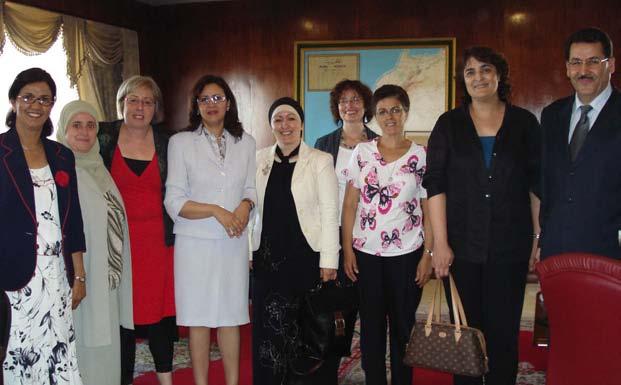 Studiereis Marokko Tijdens deze reis zijn onder andere bezoeken gebracht aan en gesprekken gevoerd met vertegenwoordigers van: UAF, Union Action Féminine in Rabat AMVLF, Association Marocaine de