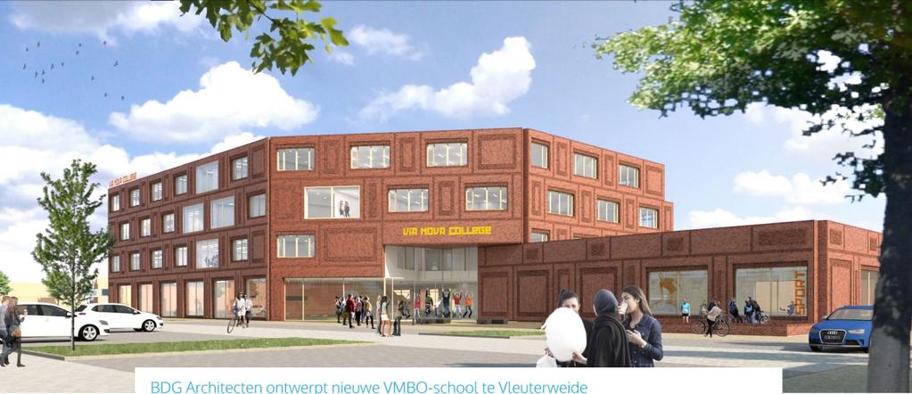 Gezien de groei van het aantal leerlingen is de nieuwbouw in overleg met het schoolbestuur verruimd van 600 naar 800 leerlingen. Deze verruiming kan binnen de bestaande planning worden gerealiseerd.