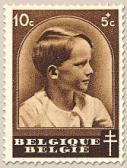 438/445 - Tuberculosebestrijding: Prins Bouwdewijn bpost 1936 Uitgiftedatum: