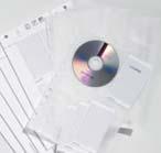 de 5 stuks per zakje 2 CD/DVD MOBIL 64 Transporttas met klittenbandsluiting voor 64 CD s/ DVD s met 32 ingelaste hoezen.