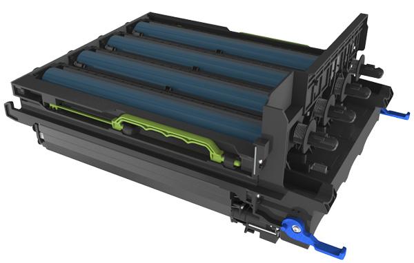 Printer onderhouden 223 14 Lijn de beeldverwerkingskit uit en plaats de kit in de printer.