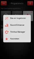 TINNITUS MANAGER De Tinnitus Manager is alleen beschikbaar in de ReSound LiNX 2 en de ReSound ENZO².