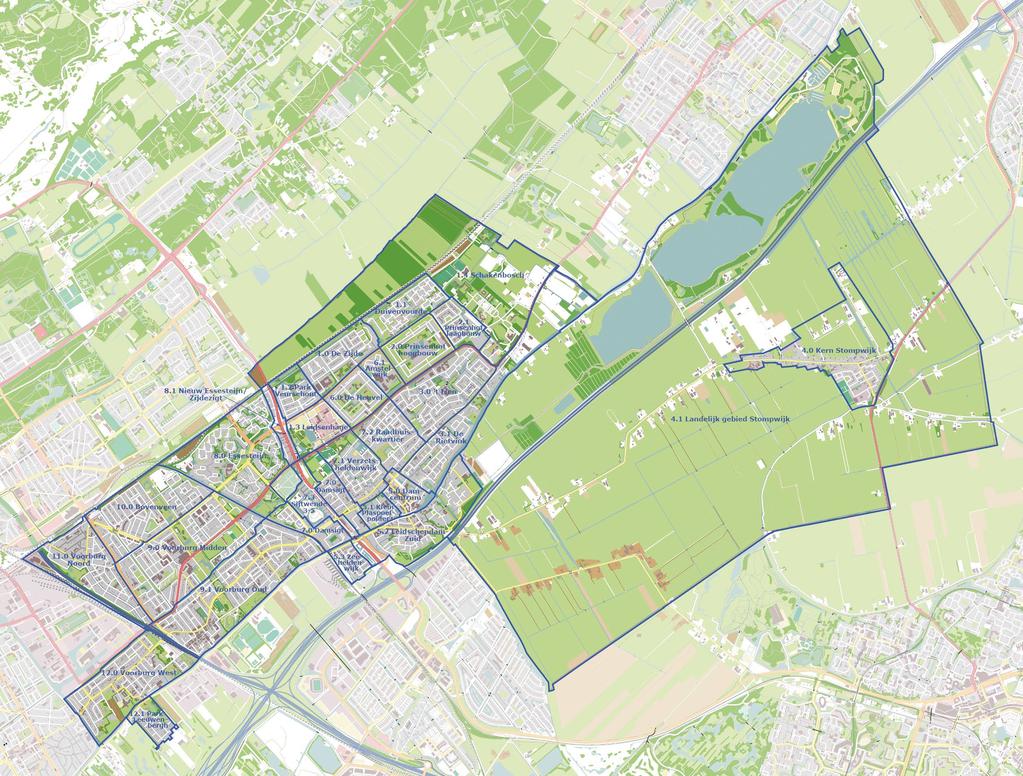 Bijlage 2: Wijk- en buurtindeling Onderstaande kaart toont alle buurten in de gemeente. De wijkindeling is direct afgeleid van de buurtindeling.
