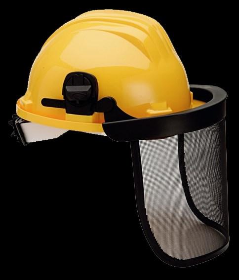 Gelaatsbescherming Helm met gelaatsbescherming Climax RG5 HDPE helm met draaiknop verstelling,