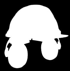 Helm met gehoorbescherming Climax RG5 HDPE helm met draaiknop verstelling,  Helm is voorzien