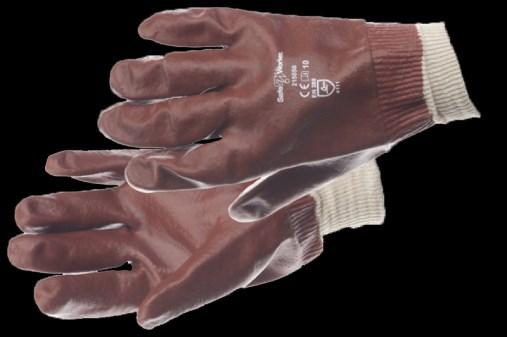 handschoenen van zwarte polyester/ katoenen drager met gedipte zwarte PU