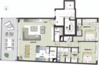 In de minimum configuratie beschikt u reeds over een living van 40 m 2, minimaal 2 slaapkamers, een dressing, een
