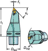 uitvoering afgebeeld fmetingen, mm, inch Referentie wisselplaten elangrijkste D toepassing F m1 D m2 ic estelcode 5) D 5m min 4) min 4) 1 f 1 l γ 1) λ s 2) U SO NS Nm 3) 15 1/2 C5-PDJNR/L-35060-1504H