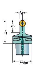 GENERL TURNNG External machining - Holders for positive basic-shape inserts Uitwendige bewerking Houders voor positieve wisselplaten Coromant Capto klemhouder-units CoroTurn 107 met schroefklemming