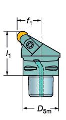 GENERL TURNNG External machining - Holders for ceramic inserts Uitwendige bewerking - Houders voor keramische wisselplaten Coromant Capto klemhouder-units T-Max met spankap voor keramische