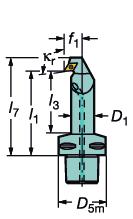 GENERL TURNNG nternal machining Holders for positive basic-shape inserts nwendige bewerking boorbaren voor positieve wisselplaten Coromant Capto boorbaren CoroTurn 107 met schroefklemming SDUCR/L