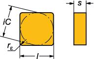 GENERL TURNNG nserts - dvanced cutting materials Wisselplaten - Geavanceerde snijmaterialen lgemeen draaien Negatieve wisselplaten Negatieve wisselplaten - T-Max Vierkant SNGN/SNG Voor SO