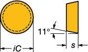 GENERL TURNNG nserts - dvanced cutting materials Wisselplaten - Geavanceerde snijmaterialen lgemeen draaien Positieve wisselplaten Positieve wisselplaten - T-Max Rond RPGN/RPG RCGX RPGX Voor SO