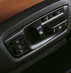 BINNEN- UITRUSTING nverwarming/ VERLUCHTING In auto s met lederbekleding kunnen de bestuurder en de voorpassagier elk afzonderlijk hun zetel verwarmen of ventileren.
