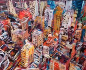 Manhattan TECHNIEK: Acryl op linnen acryl op