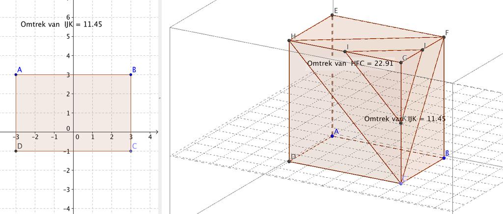 Klik in het 3D-venster op het aangeduide icoontje en kies voor uitrekken naar prisma of cilinder.