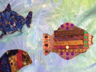 beeldend/creatief Kaliber Kunstenschool: kleurige kleuterkunst verhalen vertellen voor kleuters taal Kleuters gaan aan de slag met verschillende beeldende technieken en ervaren hoe kleurige dieren er